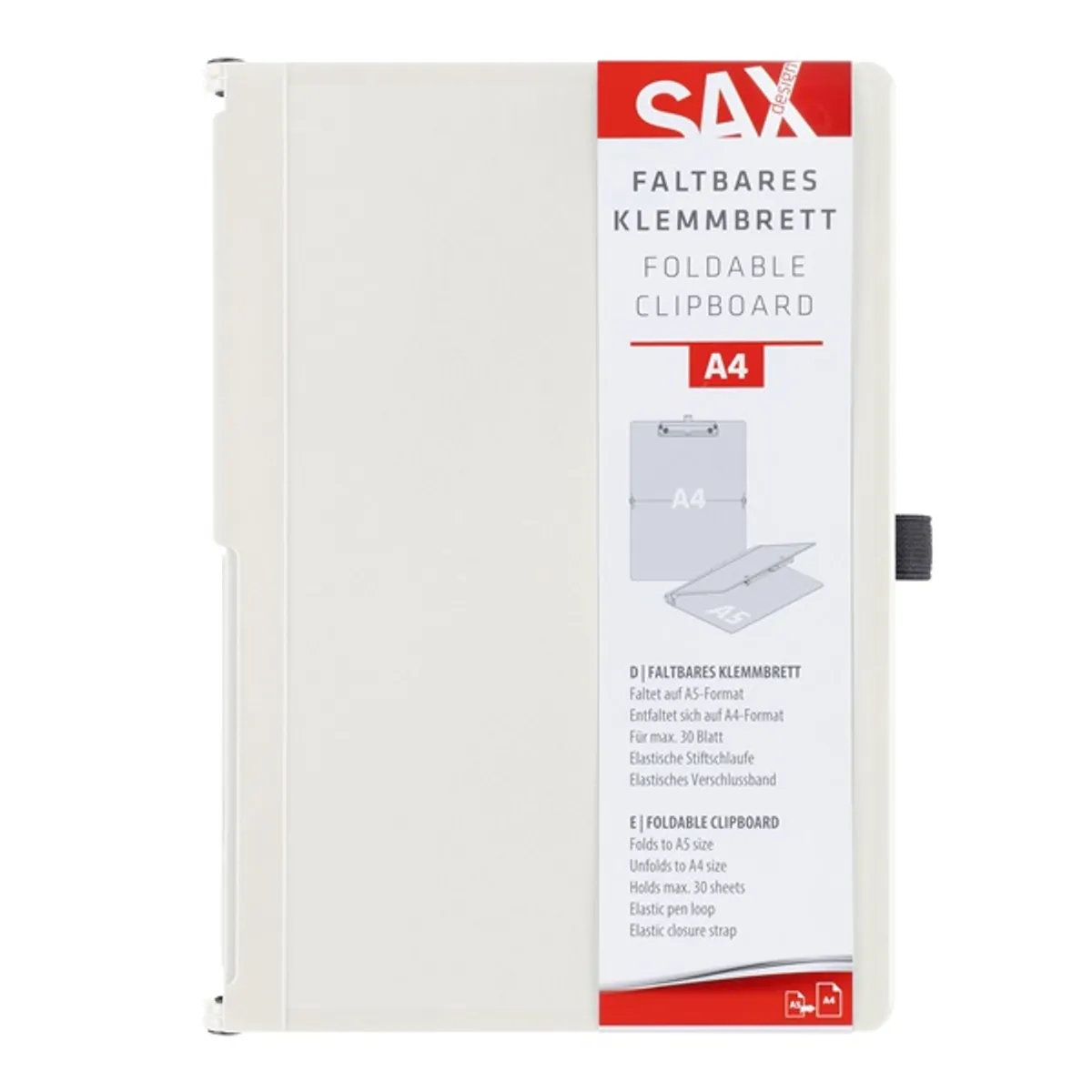 Sax összehajtható A5-A4 fehér felírótábla #1