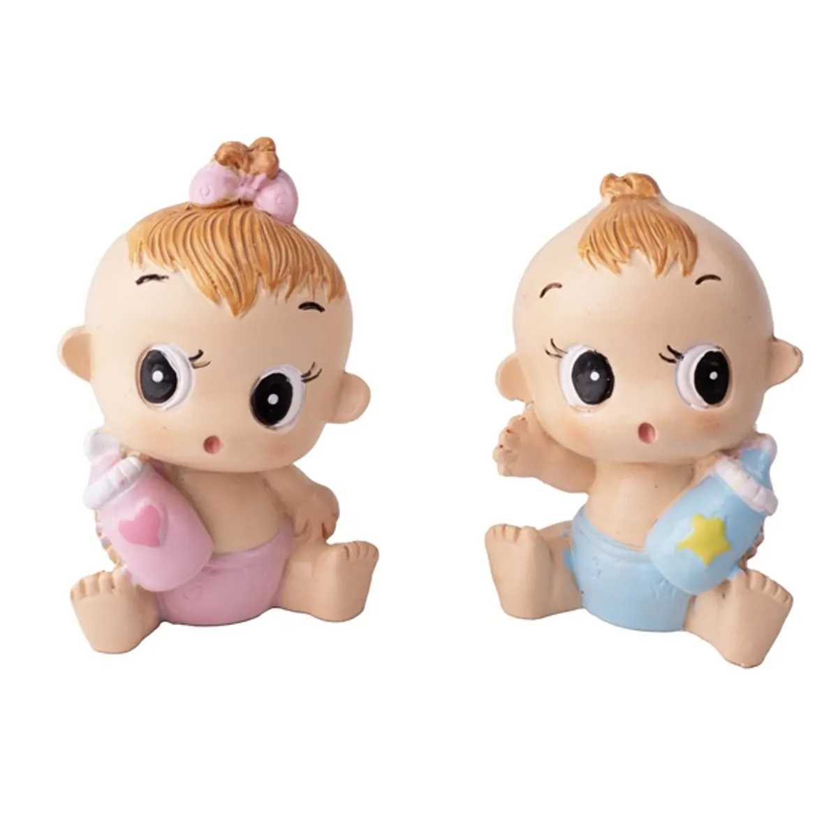 IRIS dekor műgyanta csecsemő+cumisüveg 2 színben 3,9x6,4cm #1