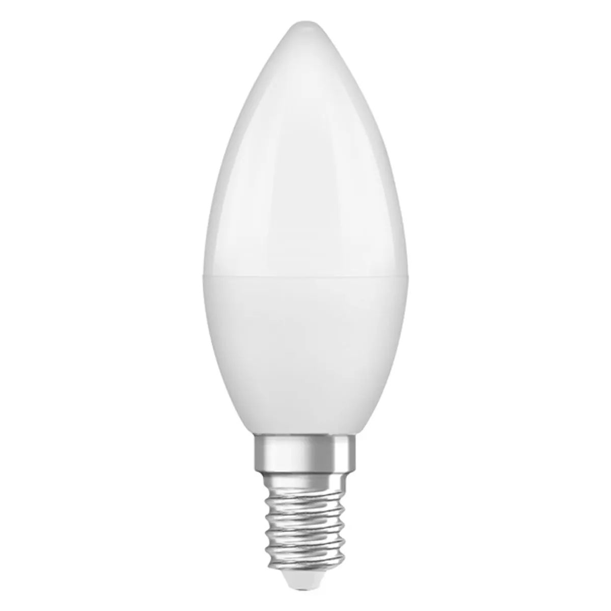 Osram Base matt műanyag búra/5W/470lm/2700K/E14/dobozos LED gyertya izzó 3 db #1