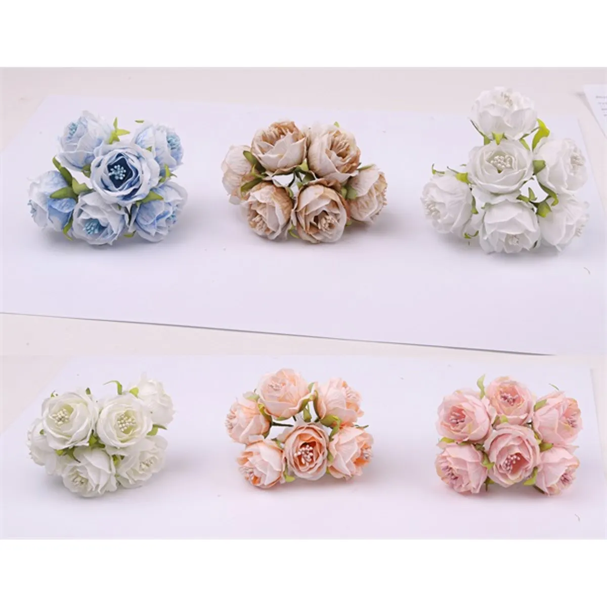 IRIS dekor rózsa 6 féle szín 4cm #1