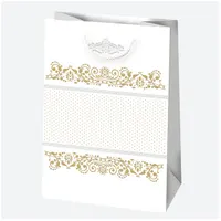 IRIS LUX ajándéktasak, különböző mintákkal, arany, 230x320x110 mm #3