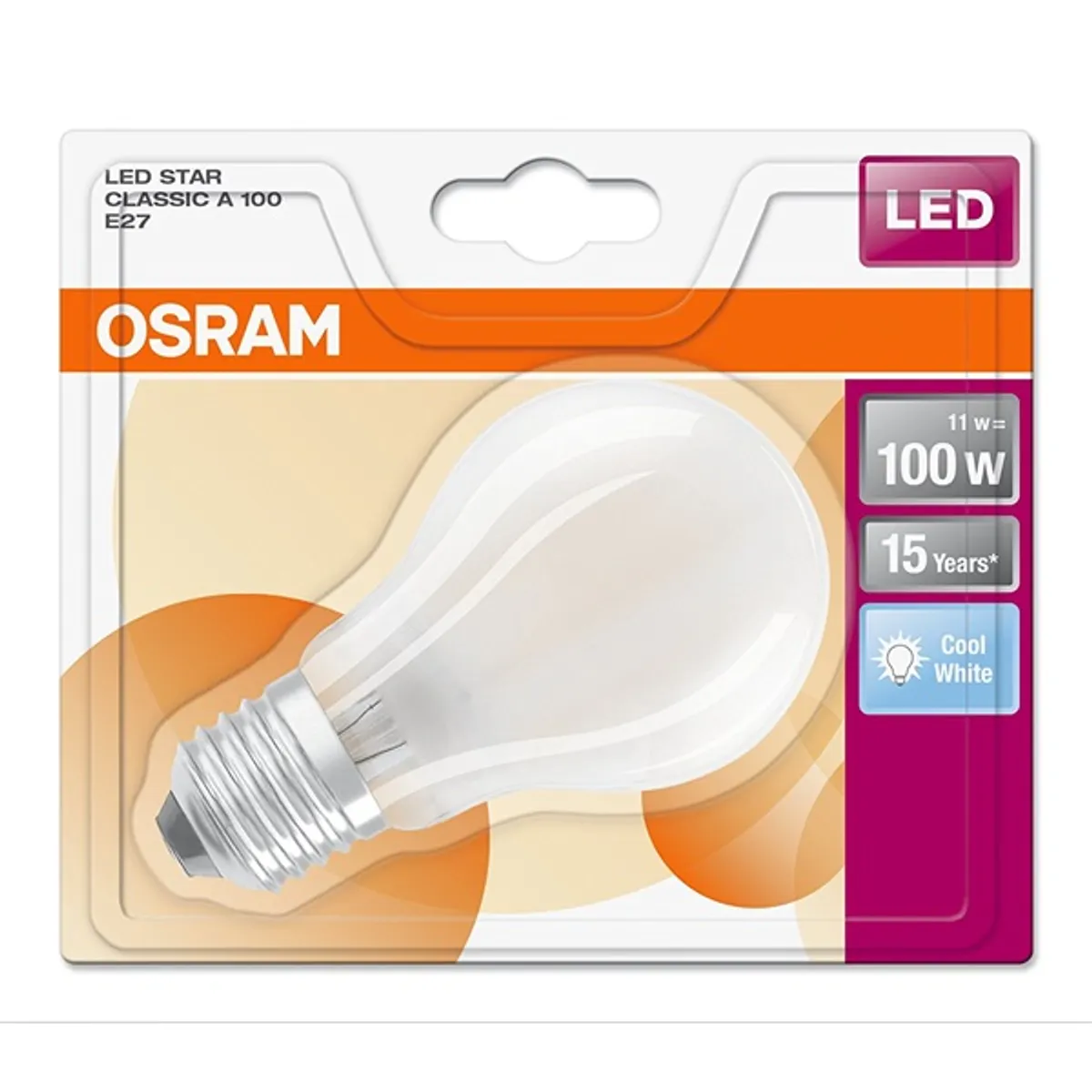 OSRAM LED STAR CL A GL FR 100 11W/840 E27 LED fényforrás #2