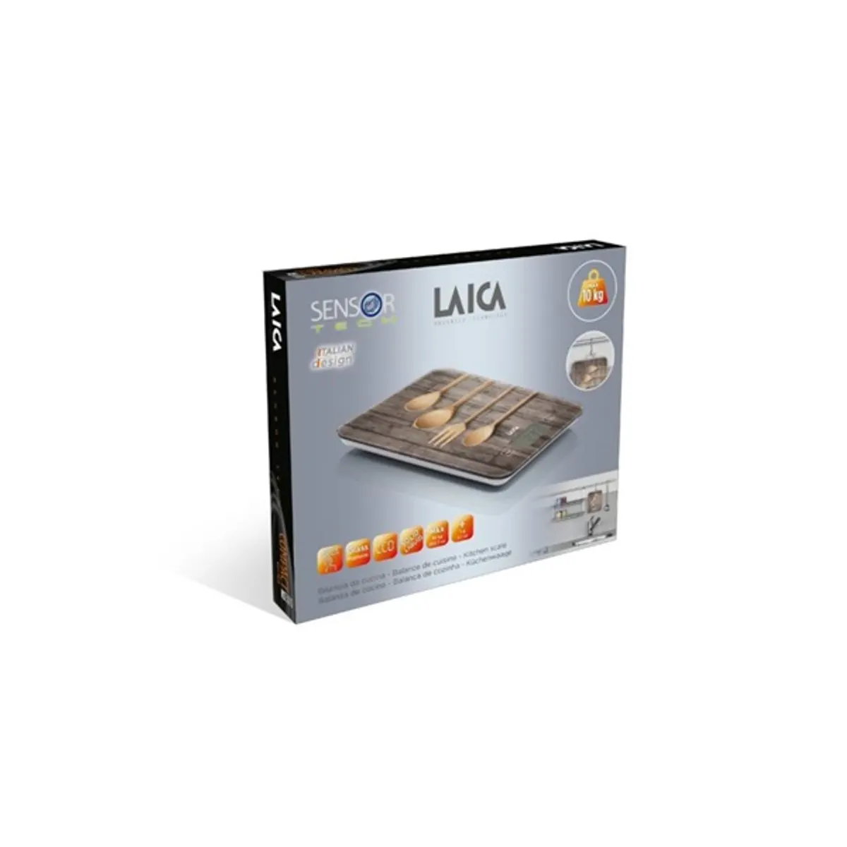 Laica KS5010N fakanál mintás digitális konyhai mérleg #3