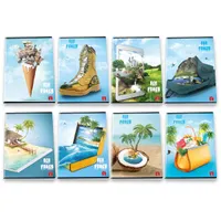 Pigna Eco Fancy A4 tűzött 42lapos kockás füzet #1