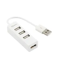 Sbox H-204W 4 portos fehér USB HUB