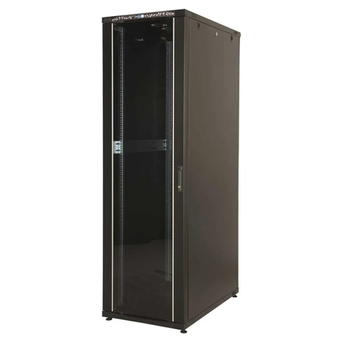 Lande LN-CK32U6060-BL CK 19" 32U 600x600 fekete álló rack szekrény #1