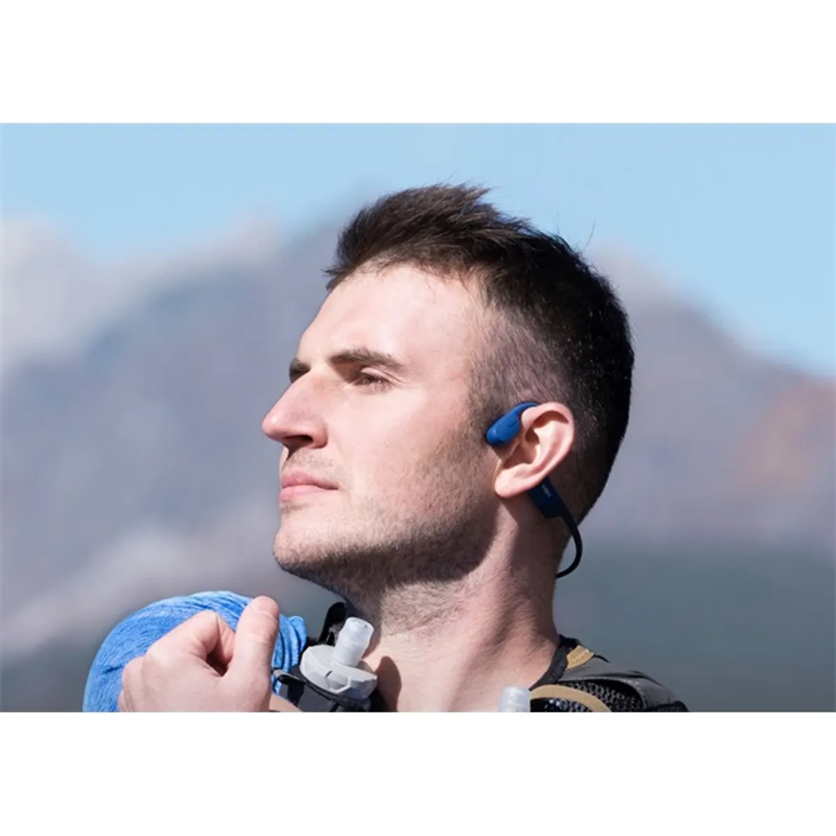 Shokz OpenRun USB-C csontvezetéses Bluetooth kék Open-Ear sport fejhallgató #9