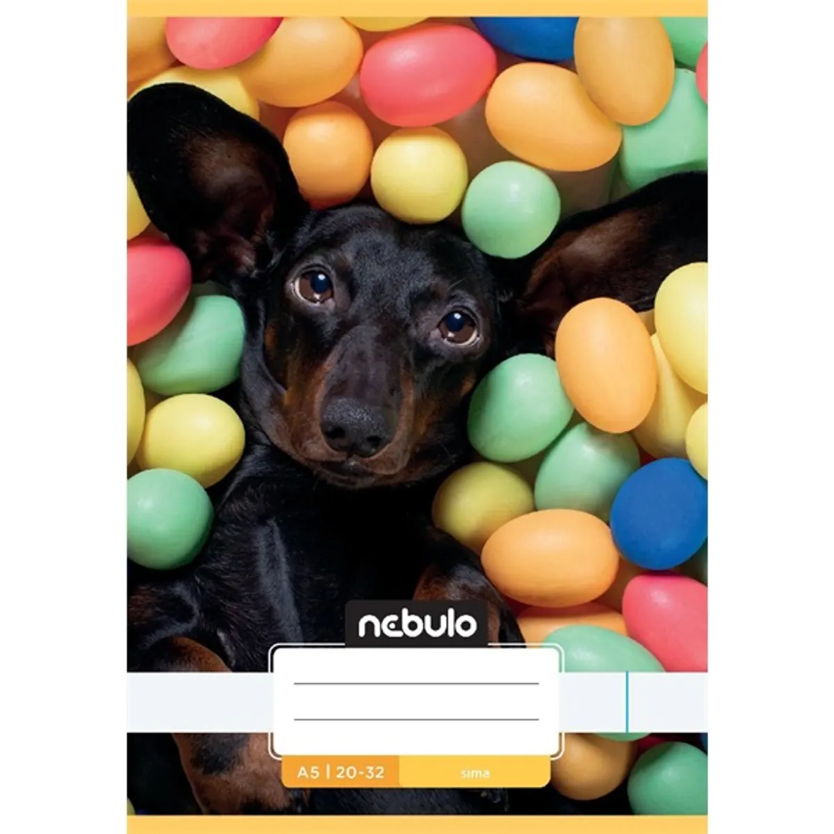 Nebulo Cuki minták A5 20-32 tűzött sima füzet #6