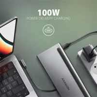 Axagon HMC-4KX3 11in1 ezüst Type C USB HUB #9