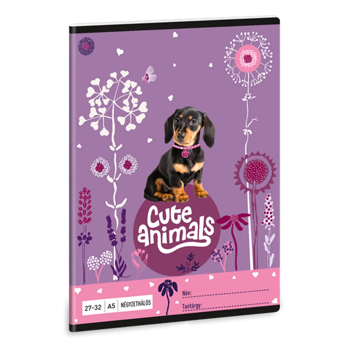 Ars Una Cute Animals-Puppy 24 (5369) A5 27-32 kockás füzet #1