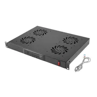 Lanberg AK-1503-B 19" 1U 4x ventilátor + termosztát ventilátor egység LCD kijelzővel #2