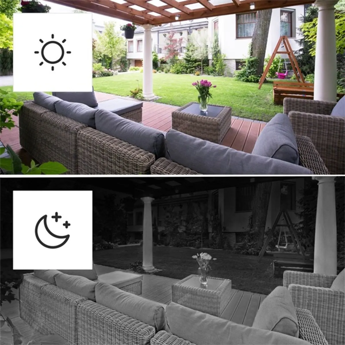 Hama 176614 éjjellátó kültéri 1080P mozgásérzékelős okos WiFi kamera + reflektor #9