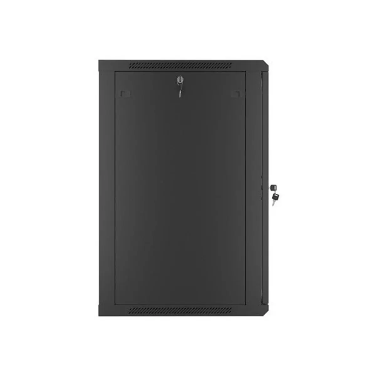 Lanberg WF01-6618-10B 19" 18U SZÉL:600mm MÉLY:600mm MAG:907mm lapraszerelt üvegajtós fekete fali rack szekrény #6