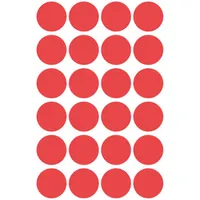 Avery 3004 18mm 96db-os piros jelölőpont #2