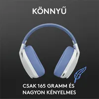 Logitech G435 Lightspeed Wireless fehér gamer headset #5