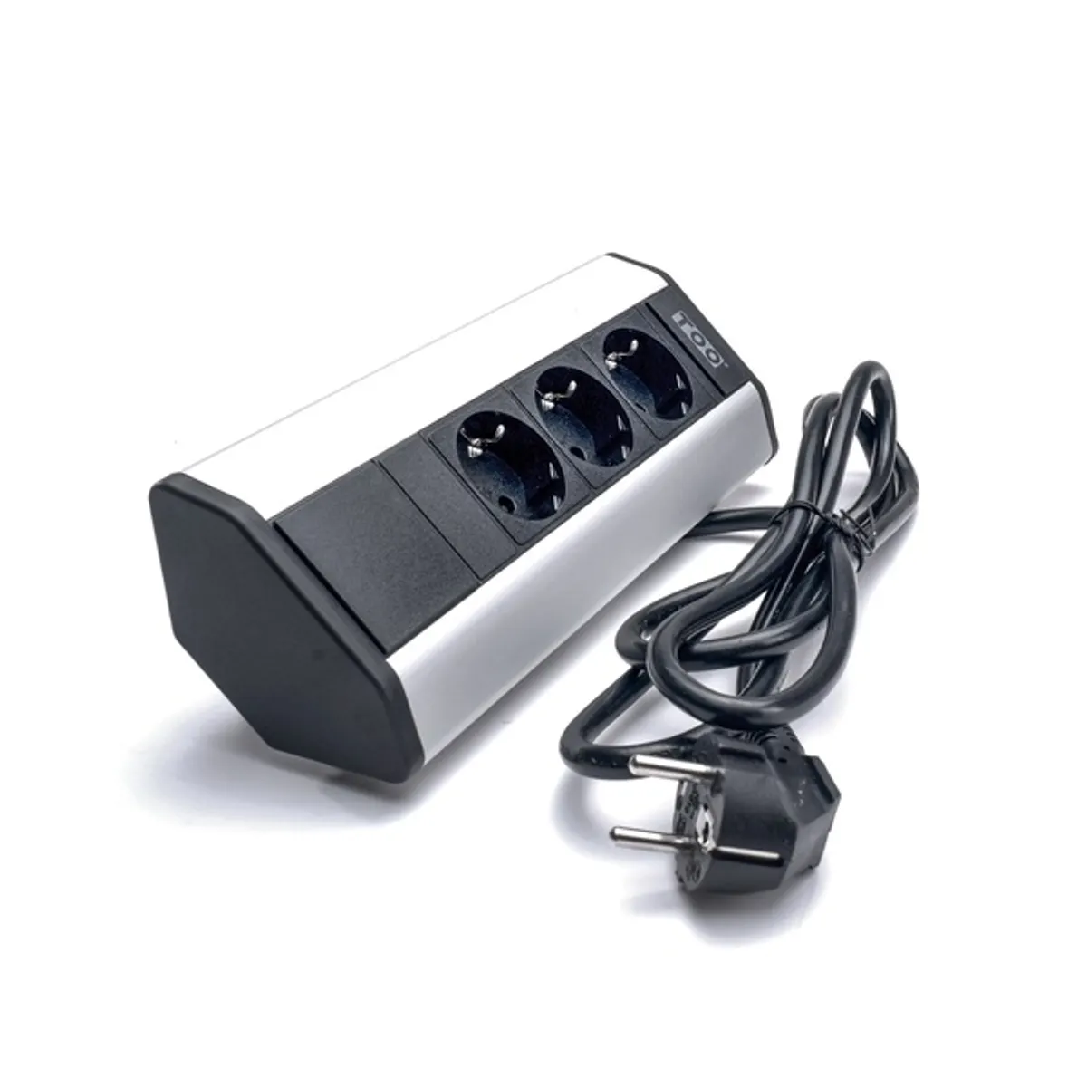 TOO VPS-314-3S IP20, 3x 2P+F, ezüst asztalra rögzíthető elosztó #2