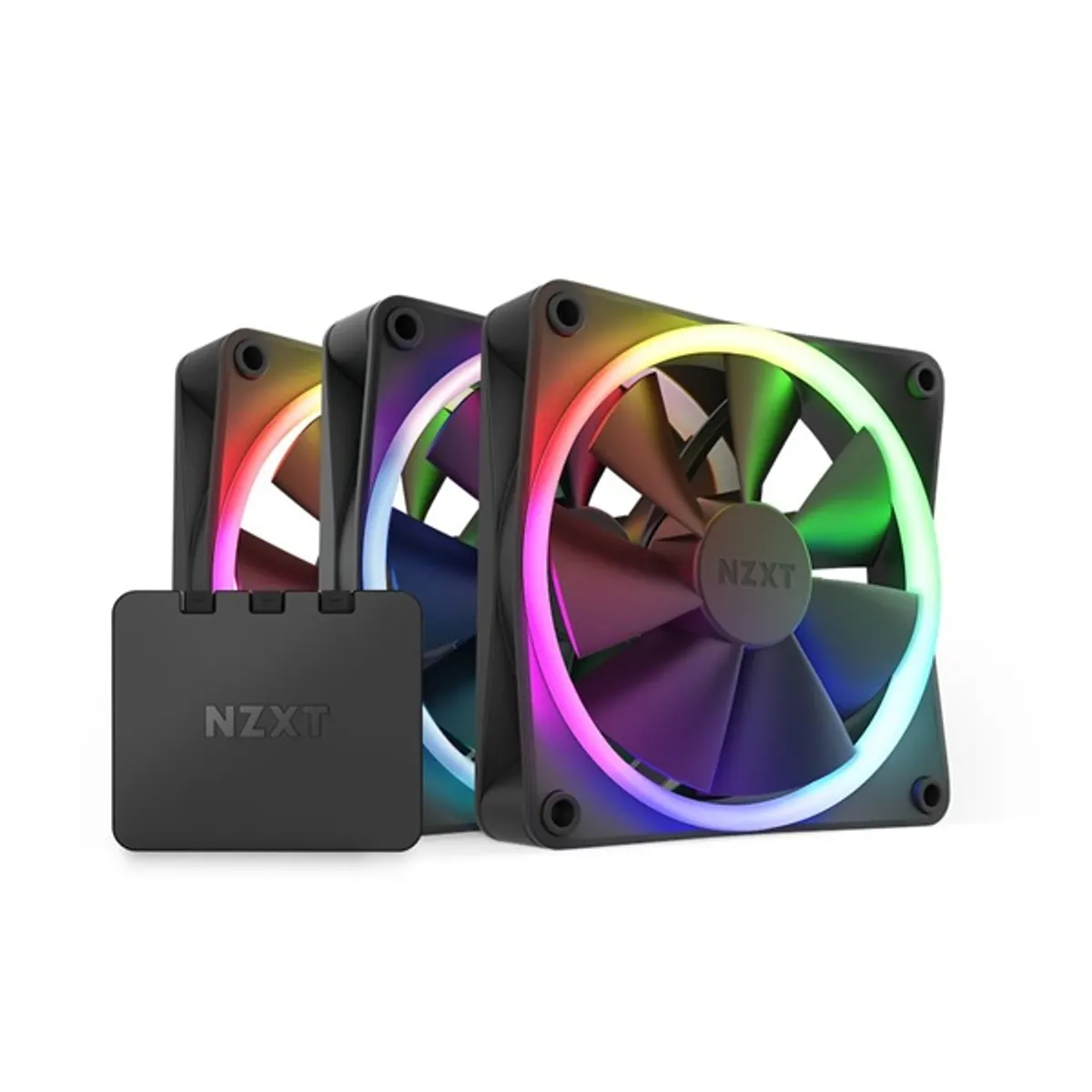 NZXT 120 mm Aer RGB 3 Triple fekete hűtőventilátor #1