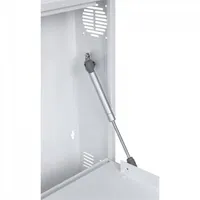 Stalflex CR19-2U-130-W 19" 2U 130 mm mély fehér fém ajtós fém szekrény #7