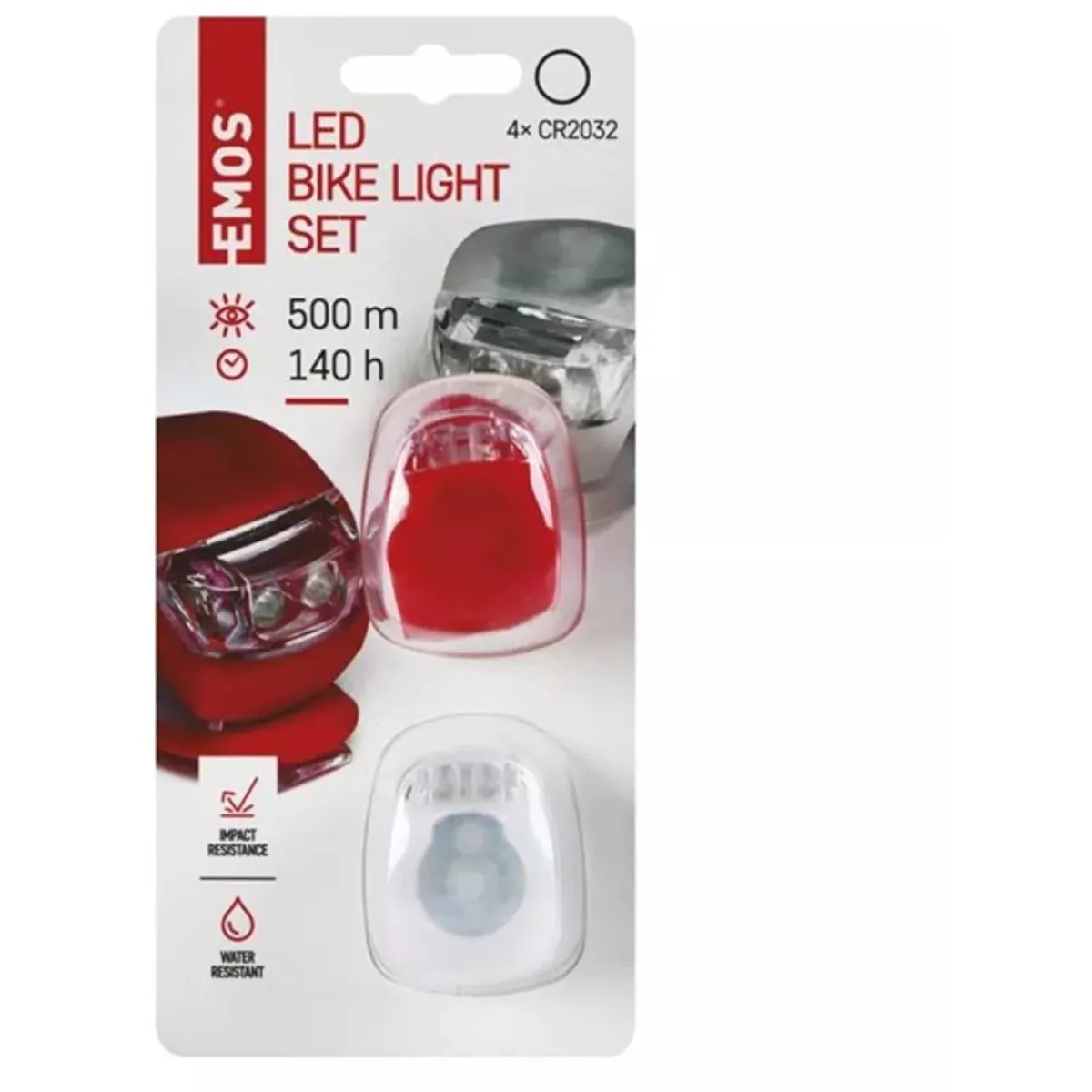 Emos P3921 10lm 2db-os fehér/piros LED kerékpárlámpa szett #3