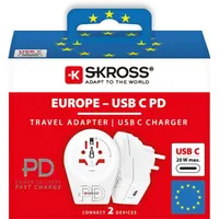 SKROSS 1.500290 World to Europe C20PD - gyorstöltő csatlakozó átalakító európába utazóknak #2