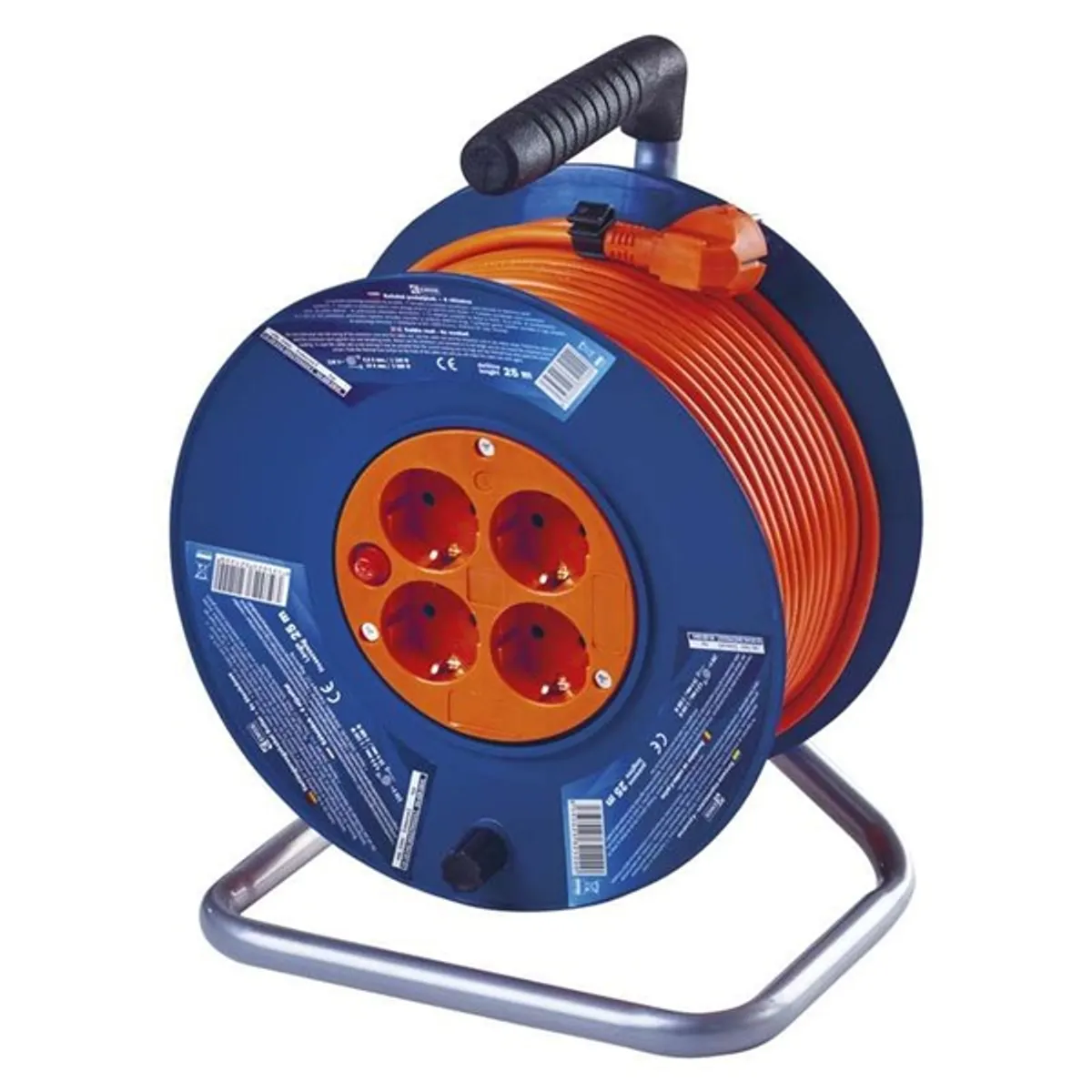 Emos P09225 kábeldob 3x1,5mm2 25m-es kábellel 4 aljzat #3