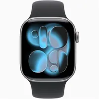 Apple Watch S11 GPS-es (42mm) asztroszürke alumínium tok, fekete M/L sportszíjas okosóra #2