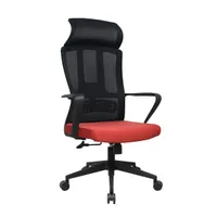 IRISOffice Astra narancs/fekete ergonómikus, szövet-hálós irodai forgószék fej és háttámasszal #2