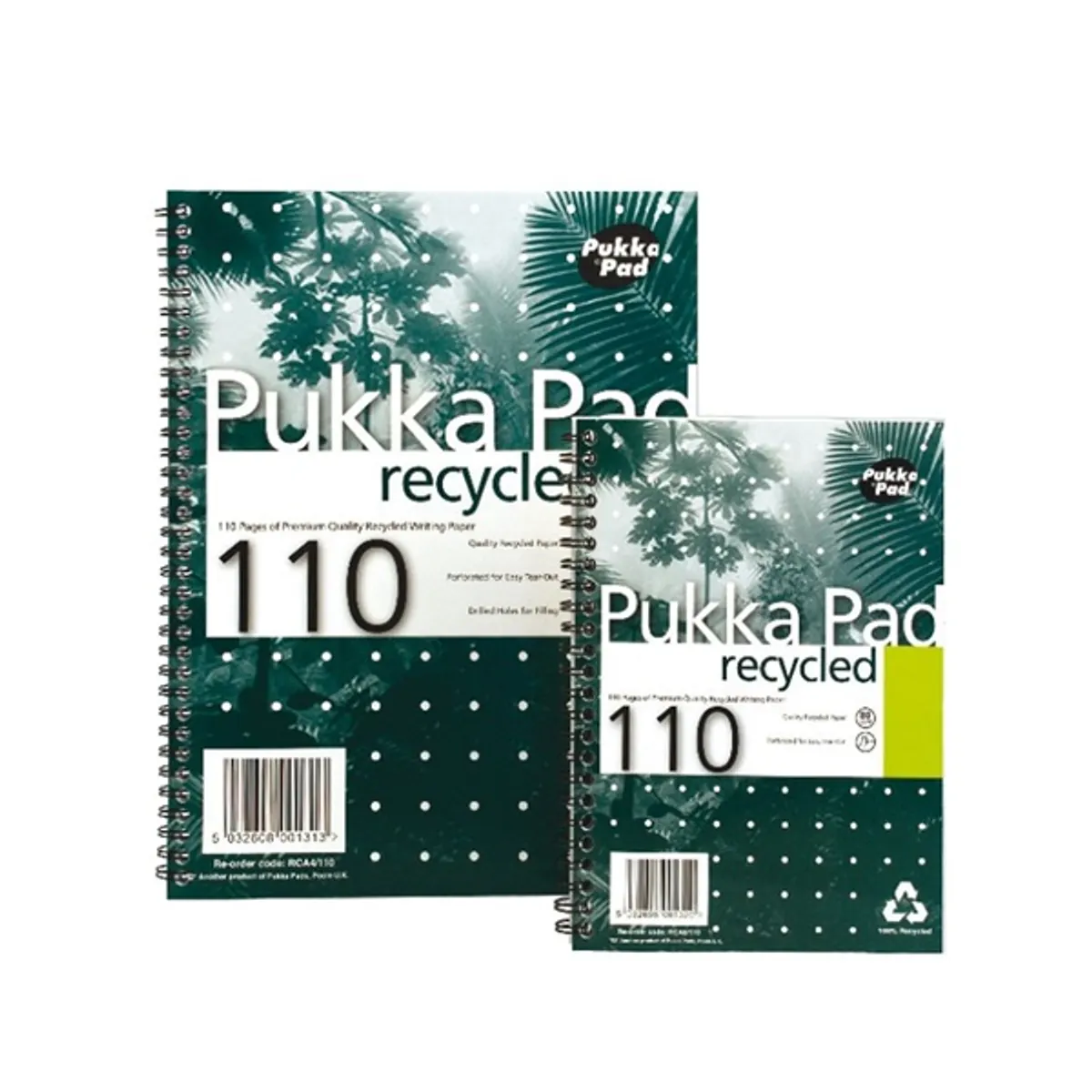 Pukka Pad Recycled A4 110 oldalas vonalas spirálfüzet #1