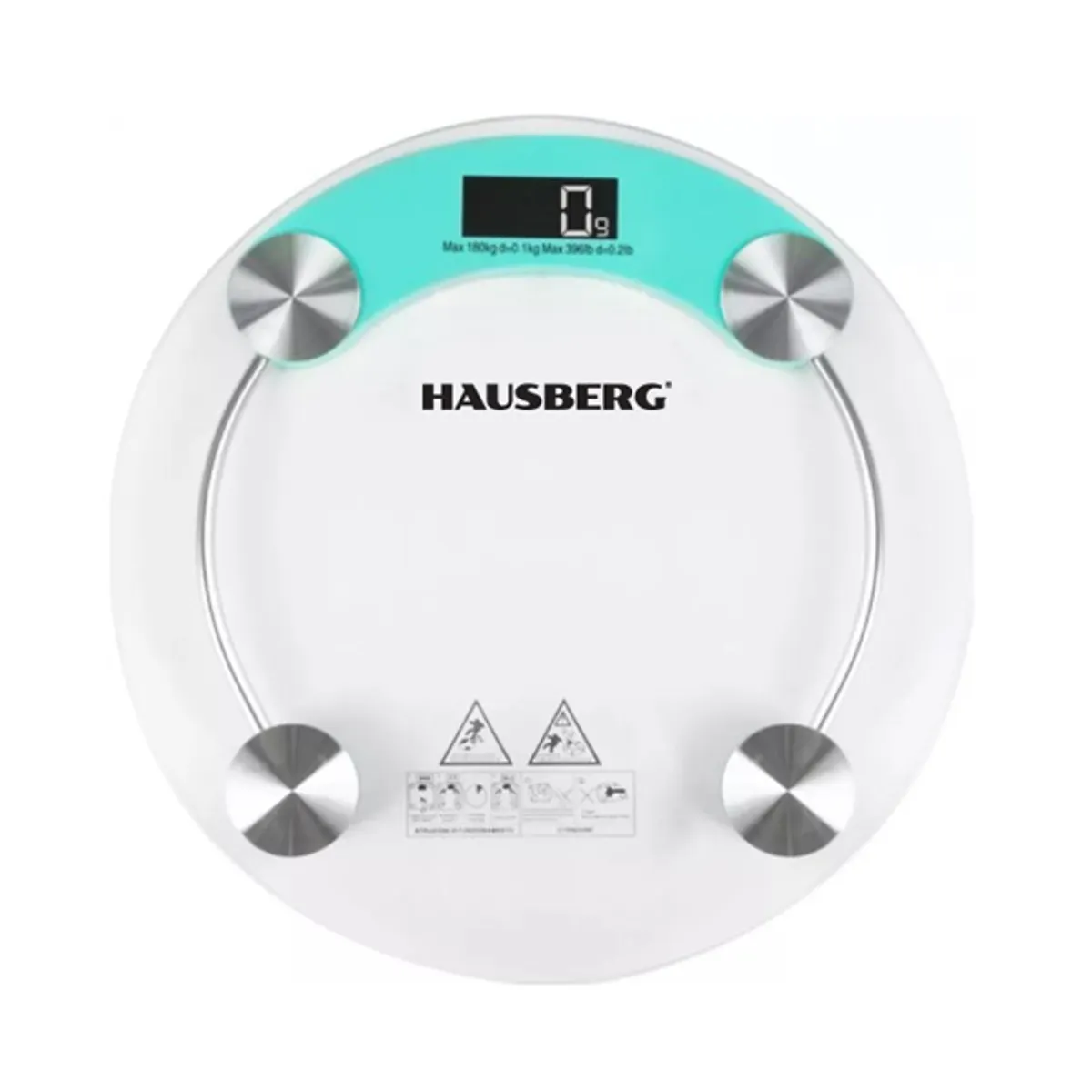 Hausberg HB-6000BL kék üveg fürdőszobai mérleg #1