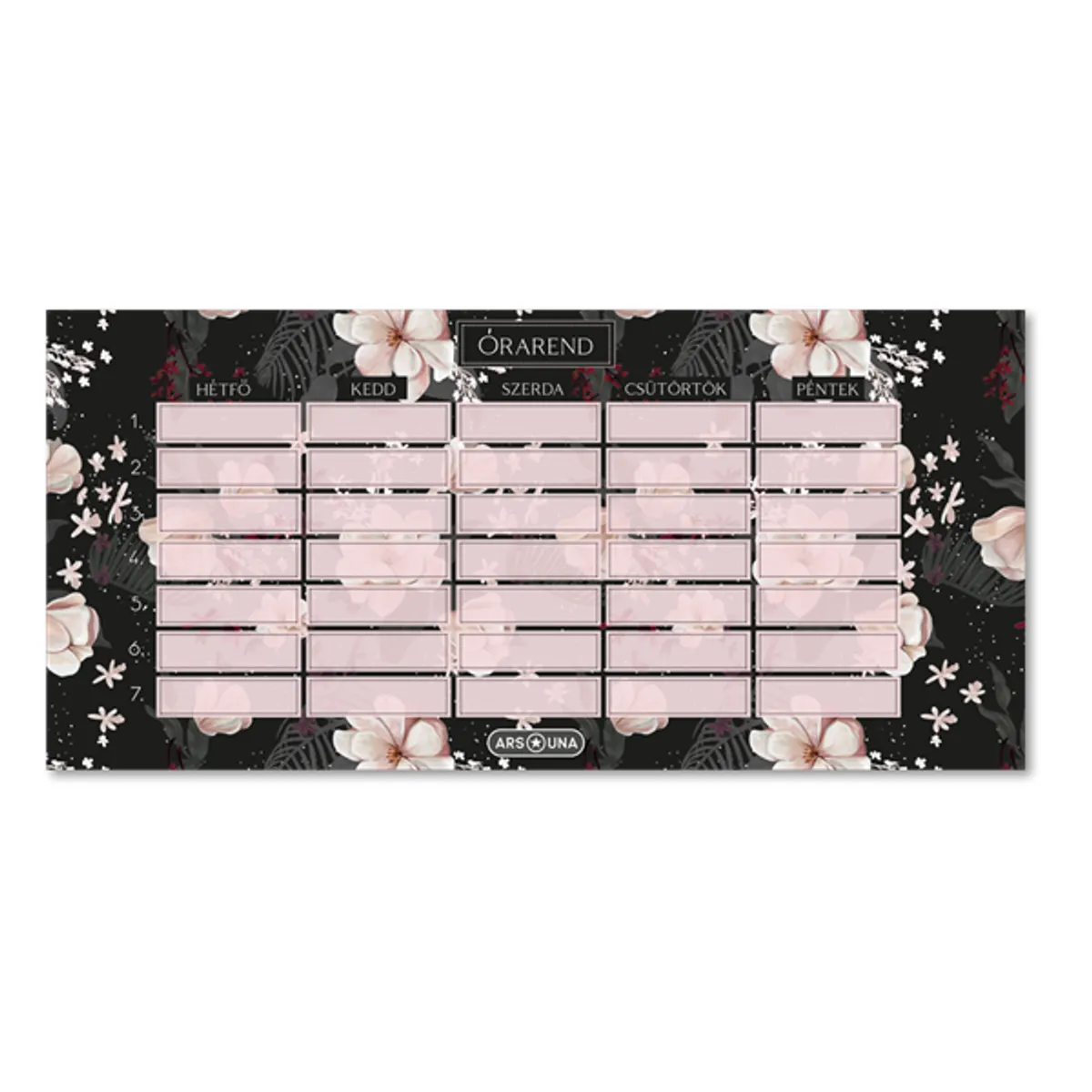 Ars Una Flowery Black 24 (5374) egylapos órarend #1