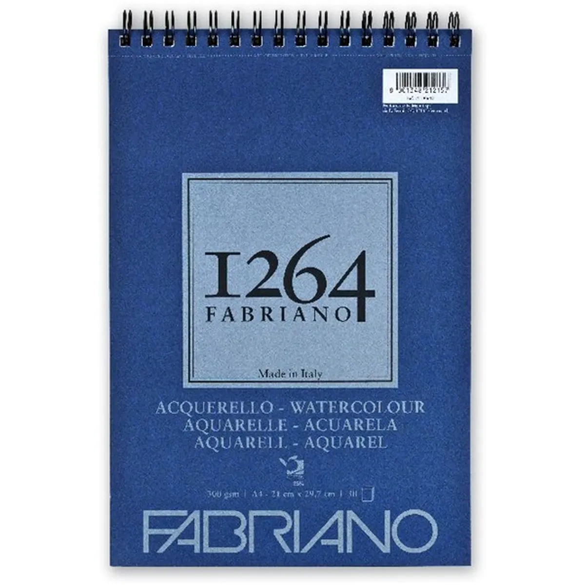 Fabriano 1264 Watercolour 300g A4 30lapos spirálkötött akvarell tömb #1