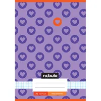 Nebulo Cuki minták II A5 27-32 tűzött kockás füzet #6