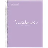 Miquelrius Emotions A4 PP 5x24 lapos levendula kockás spirálfüzet