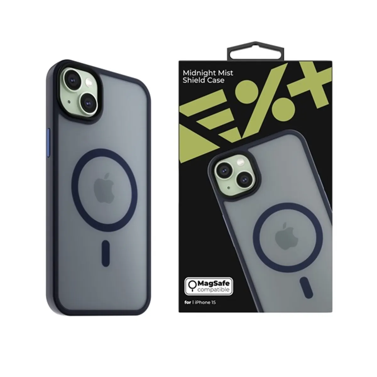 NextOne IPH-15-MAGSF-MISTCASE-MN tiPhone 15 éjfekete szilikon MagSafe hátlap #1