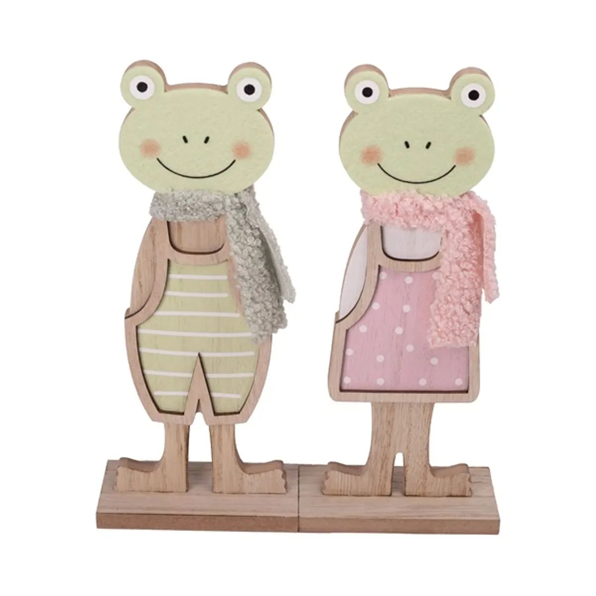 IRIS dekor fa béka fiú/lány 2 szortiment 10x5x23cm #1
