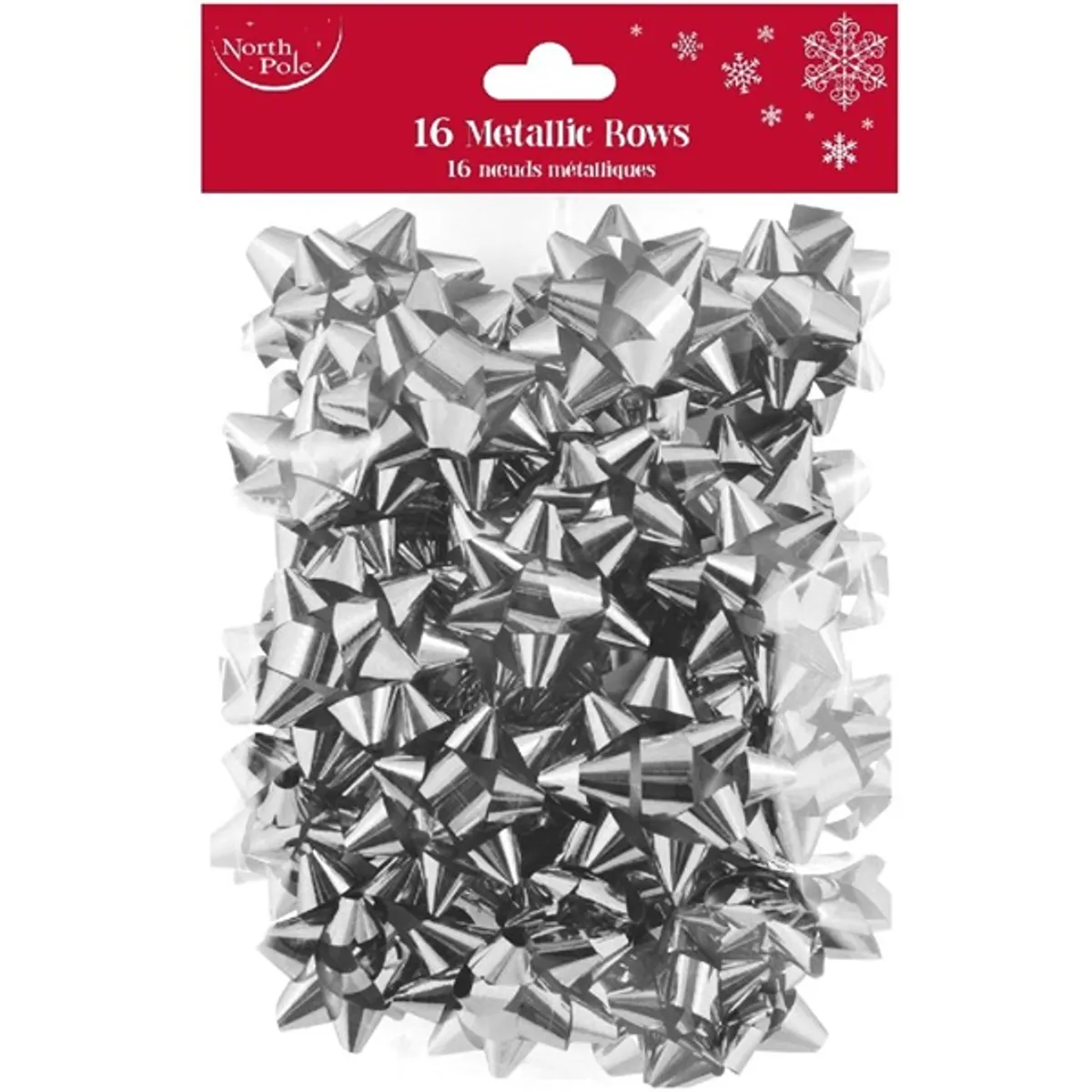 IRIS Masni, ajándék csomagoláshoz,fényes, ezüst 16 db/csomag, 8db 5cm, 4 db 6cm, 4 db 8cm átmérőjű #1