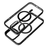Haffner PT-6837 Apple iPhone 15 Pro Edge Mag Cover fekete/átlátszó szilikon hátlap #2