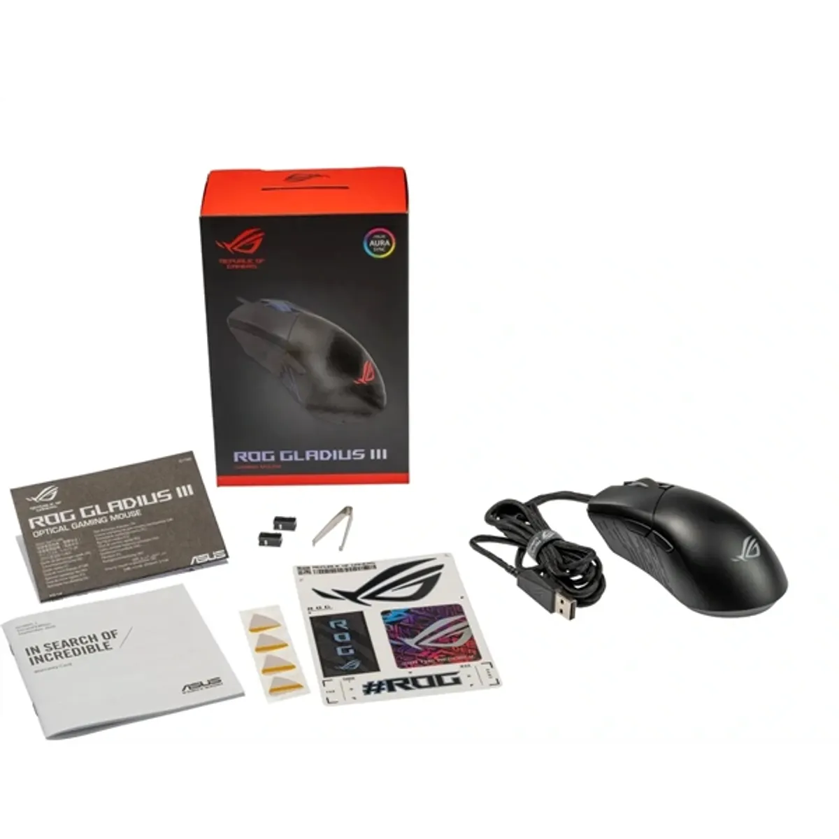 ASUS ROG Gladius III fekete gamer egér #6