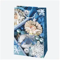 IRIS Karácsonyi ajándéktasak, 100x160x60 mm, különböző mintákkal fotókkal #7