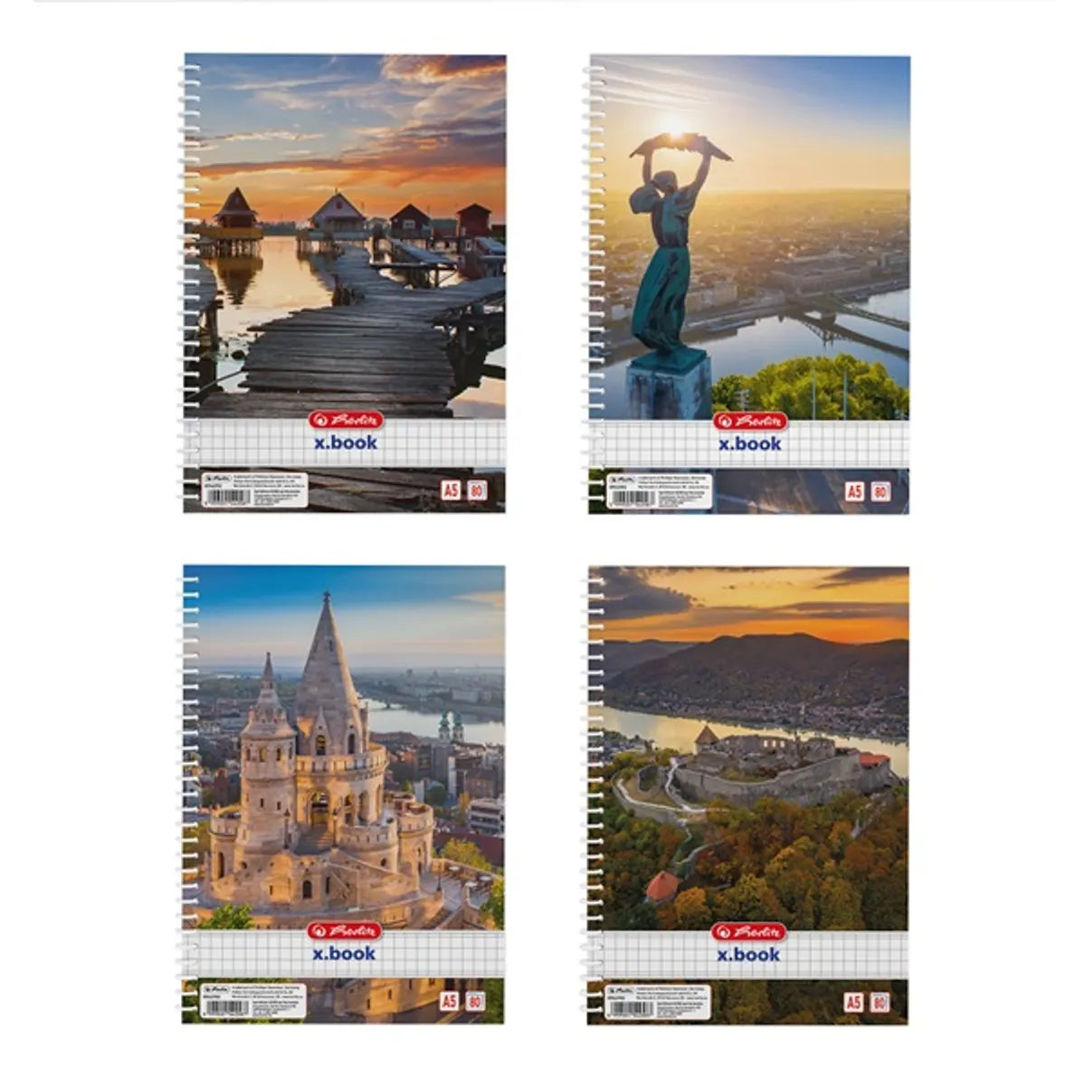 Herlitz City A5 80lapos kockás spirálfüzet #1