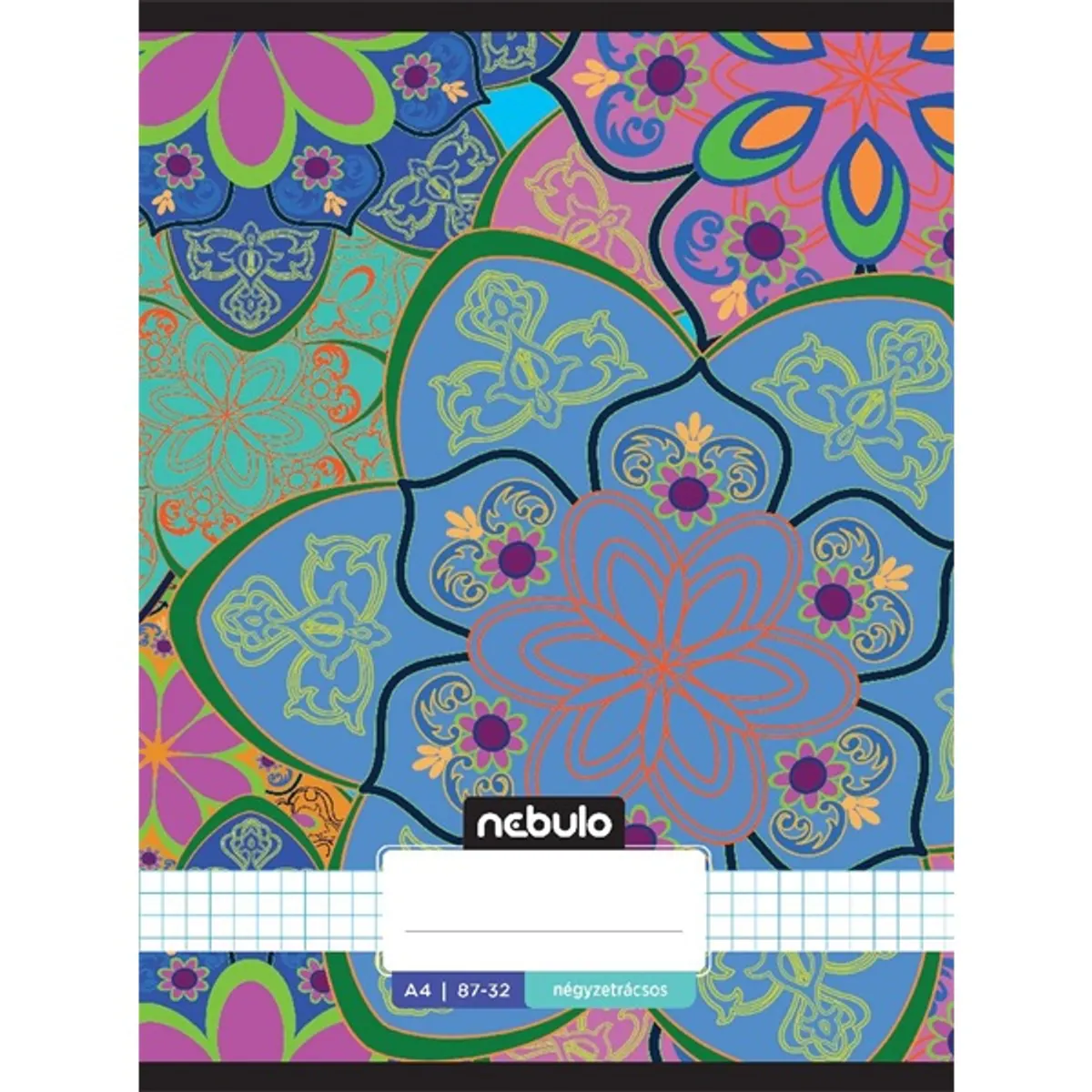 Nebulo L-Design A4 87-32 tűzött kockás füzet #5