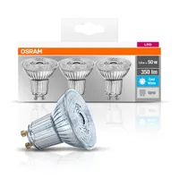 Osram Base PAR16 műanyag ház/4,3W/350lm/4000K/GU10/dobozos LED spot izzó 3 db #3