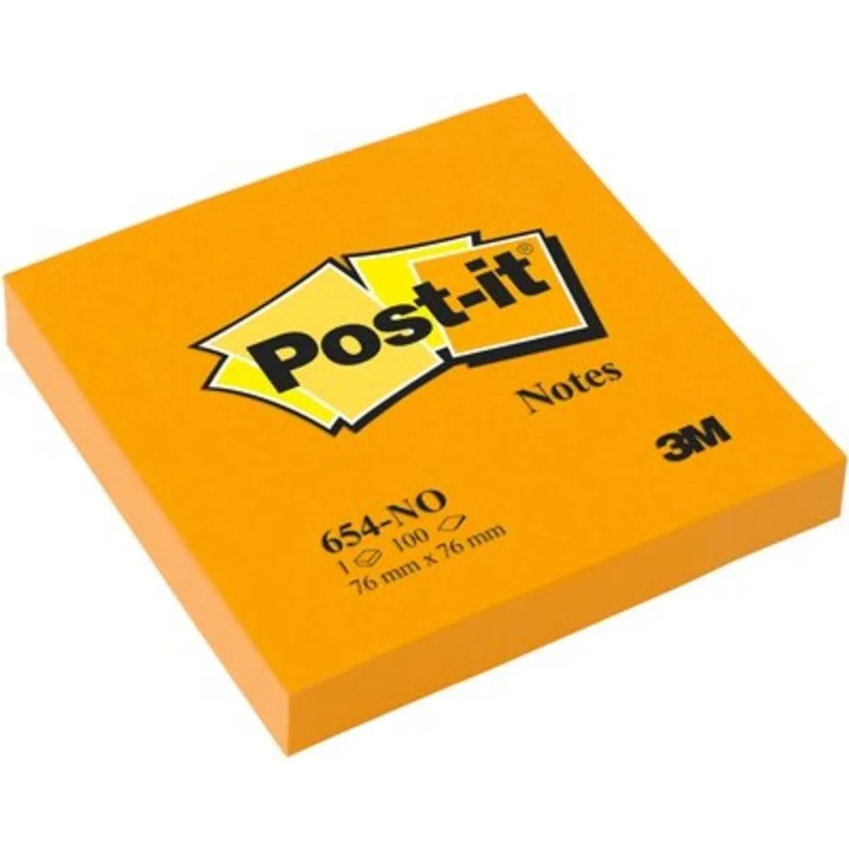 Post-it 76x76mm 100lap neon narancs jegyzettömb #2