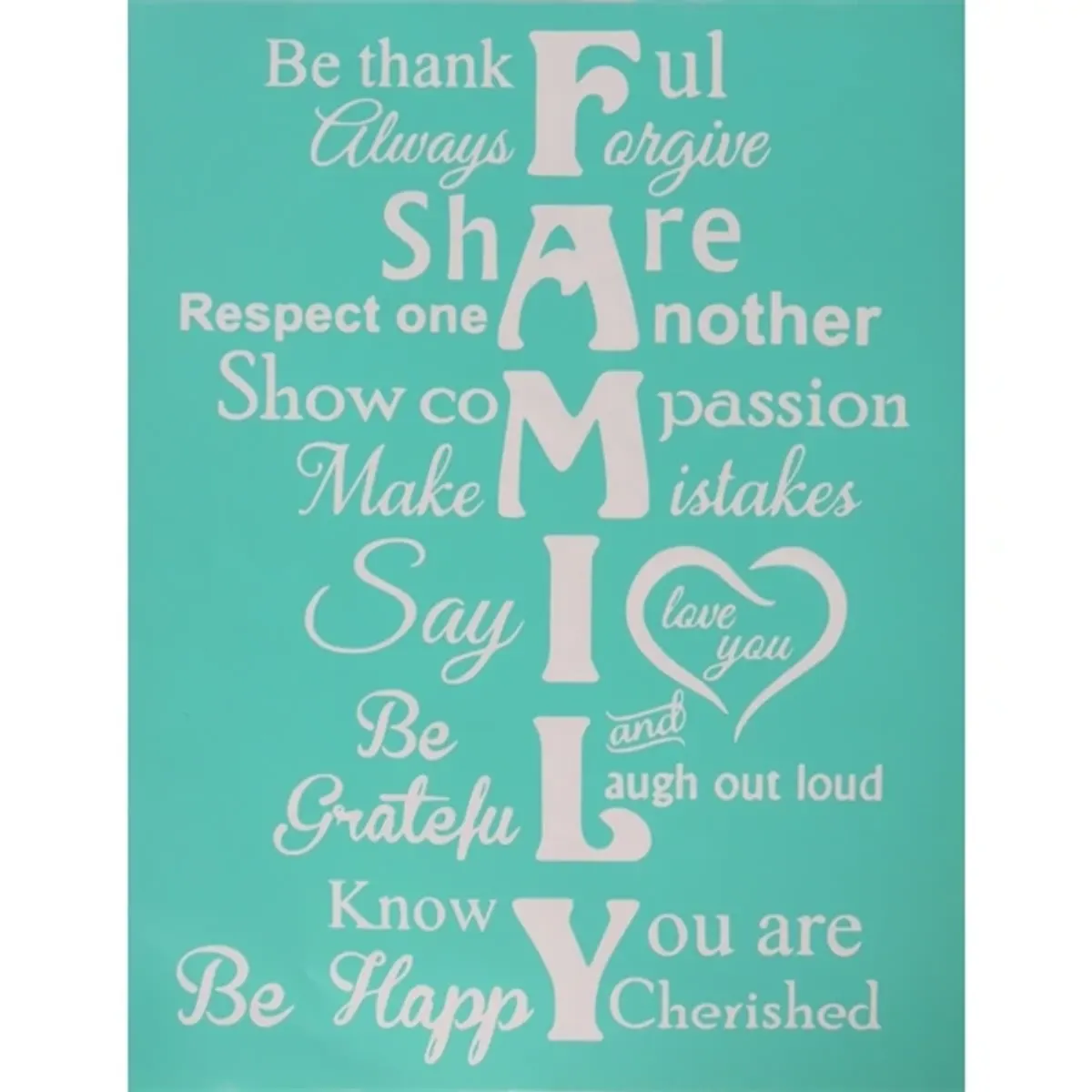 Pentart Family 21,5x27,5 cm szita stencil #1