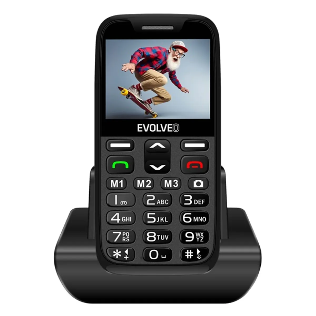 Evolveo EasyPhone XR EP601 2,3" fekete mobiltelefon #1
