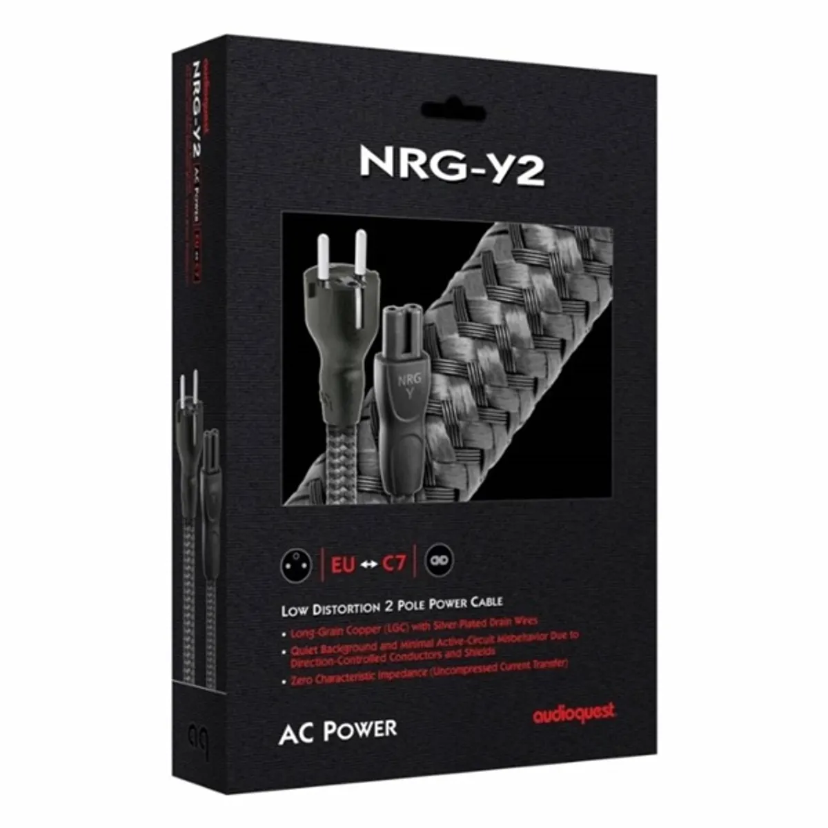 AudioQuest NRG-Y2 NRGY2EU01 1m C7 piskóta - Schuko hálózati kábel #2