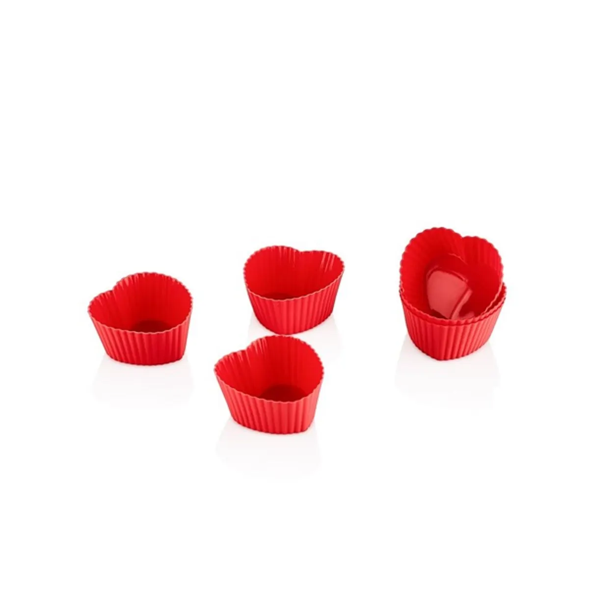 TOO szilikon sütemény forma 6 darabos szett, fehér, szürke, rószaszín vagy piros színű SL-3029 #1