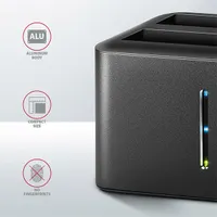 Axagon ADSA-D25 USB 3.2 Gen1 SATA fekete dual dokkoló állomás #5