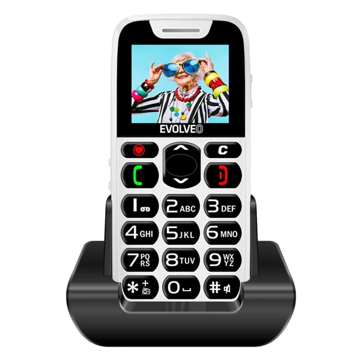 Evolveo EasyPhone EP501 1,8" fehér mobiltelefon #1