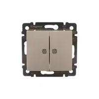 Legrand 774112 Valena kettős jelzőfénnyel elefántcsont váltókapcsoló